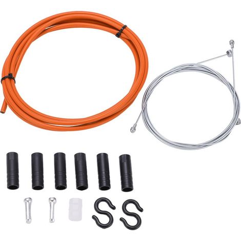 Câble de frein de vélo BOLANY, ensemble de câble et gaine 5mm, orange, solide et stable pour bicyclette (1/5)