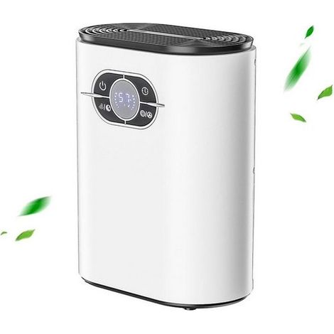 Déshumidificateur, Petit déshumidificateur, purificateur d'air, Télécommande, 500ML/D, 1200ML réservoir d'eau, 42 W puissance, 1.6kg, 10-20m², KINSI (1/5)