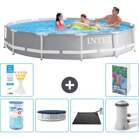 Prism Frame Pool Rund - 366x76 cm - 7-teilig S97