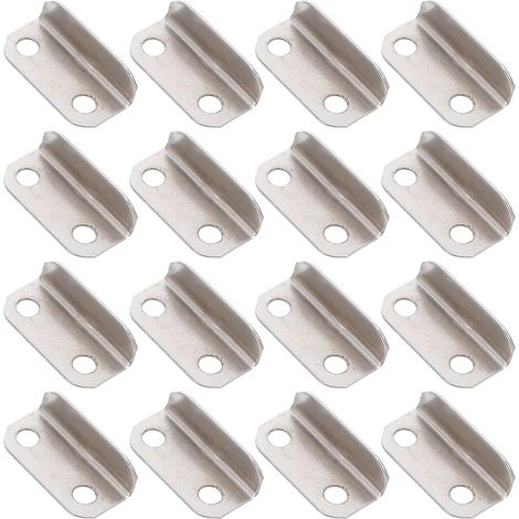 100 pièces Abgewinkelte Metallschließplatten für Schrankschloss et Schubladenschloss aus Kaltgewalzt (1/5)