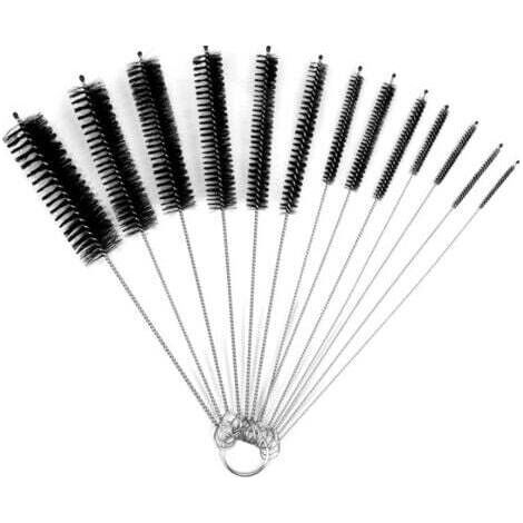 13pcs Kit, Brosse de Nettoyage Tube pour Bouteille en Verre Bébé Biberon Bouilloire Clavier, Tuyau Brosses de Nettoyage (1/5)