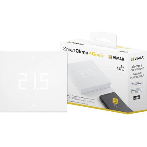 VIMAR 02913 - Termostato connesso LTE da parete - bianco (1/5)