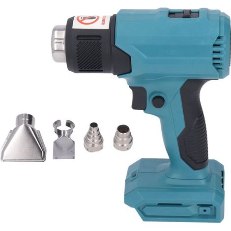 Pistolet à Air Chaud Rechargeable à Batterie au Lithium Pistolet de Cuisson à Film Thermorétractable Portable(Bleu) (1/4)