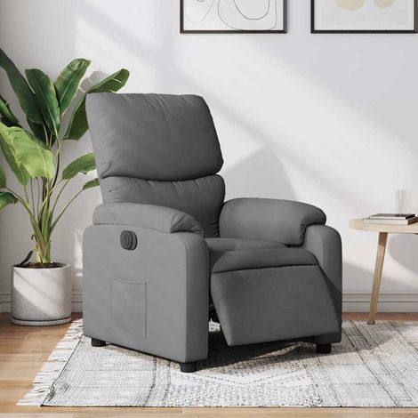 Relaxsessel Elektrisch Dunkelgrau Stoff (1/5)