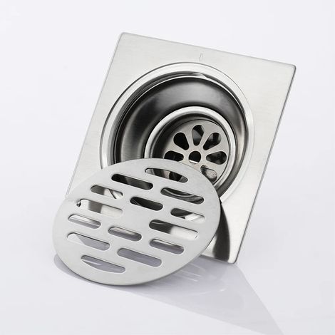 (10x10)Stainless Steel Square Deodorant and Insect Repellent Large Flow Floor Drain Project (1/4)