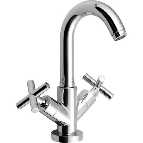 Sapho Reitano Rubinetteria Axia - Grifo de repisa para lavabo sin desagüe, cromo 517/S