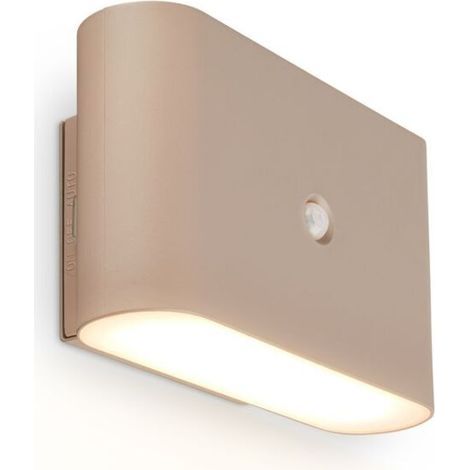 AMXCNOY Applique murale LED sans fil avec détecteur de mouvement, fonctionnant sur batterie, installation sans perçage ni câblage électrique (1/5)