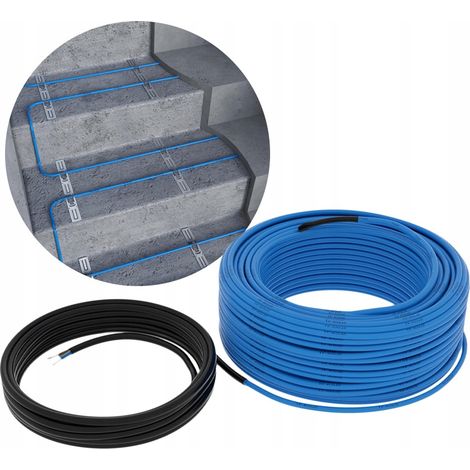 Câble chauffant à accumulation pour plancher chauffant 140 m 20 W/m (1/5)
