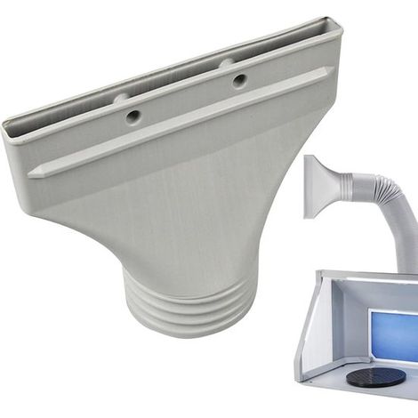 Raccordo di scarico - Adattatore per tubo flessibile - Ventilazione per aria condizionata - Installazione rapida - 25x22x10 cm - Grigio (1/5)