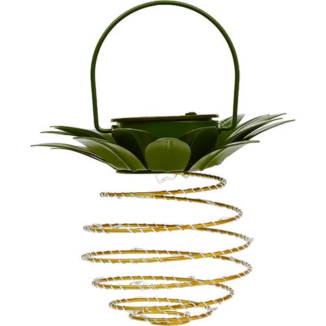 Guirlande lumineuse solaire en fer, lanterne, lampe LED, fil de cuivre, guirlande lumineuse étanche pour décoration extérieure de jardin.-AquaForge