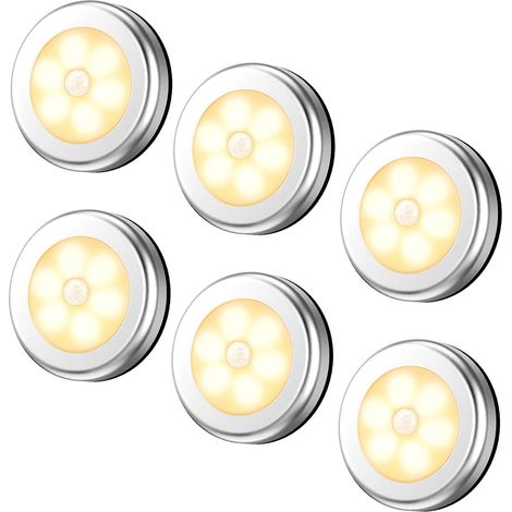 Detecteur De Mouvement - Luminaire LED Autocollant Pour Placard Escalier Couloir Salle De Bain Chambre - 8.02 X 8.02 X 2.03 Cm - 1 Pièce (1/5)