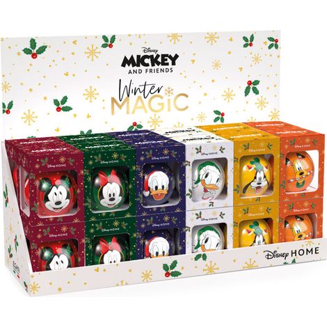 Expositor de venta bolas de navidad disney winter magic 24 unidades