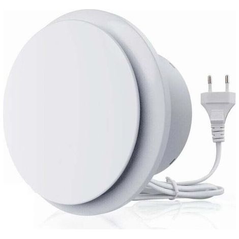 130 m³/h 12-W-Abluftventilator, leiser Betrieb, hoher Luftdurchsatz, energieeffizient, für Bad, Küche, Toilette, Gewächshaus, Zelt (4 Zoll) [Energieklasse (1/5)