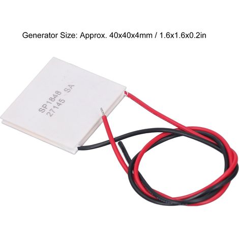 Ortviai Générateur thermoélectrique SP1848-27145 40x40x4 mm, résistant jusqu’à 120 °C (1/4)