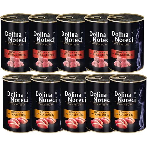 Mezcla de sabores premium Dolina Noteci para gatos 10x400g (1/3)