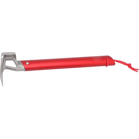 Leichter 31 cm langer Hammer aus Aluminiumlegierung mit Edelstahlkopf, rot - Zelthering-Ziehering für Zelte, Camping, Wandern und Bergsteigen (1/5)