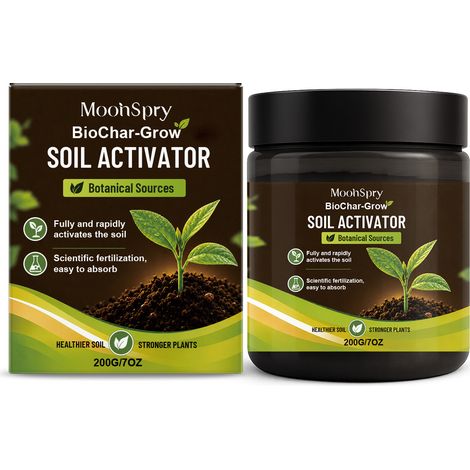 MOONSPRY Bodenaktivator lockert den Boden, füllt Nährstoffe für Pflanzen wieder auf, fördert die Keimung und verbessert die Bodenqualität für Blumen und Grünpflanzen. (1/5)