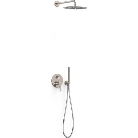 Kit mitigeur encastré 2 voies Rapid‑box pour douche Fuji Acier - TRES 28138004AC