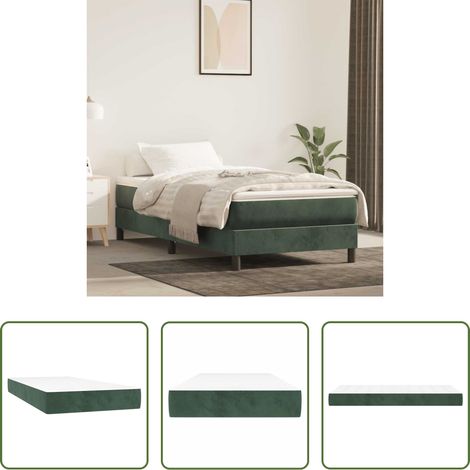 Sommeil profond - Matelas de lit à ressorts ensachés fermeté moyenne 80x220x20 cm velours (1/5)
