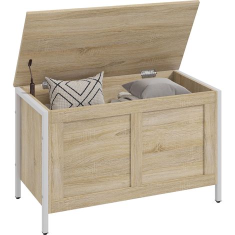 Coffre de rangement pour dortoir 95 L avec comptoir Tapa Bank et coffre de sécurité Bisagra 80x40x50 cm Roble