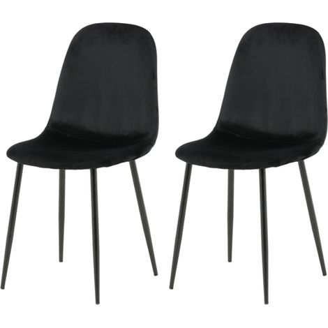 Polar Esszimmerstuhl Velour schwarz. (1/5)