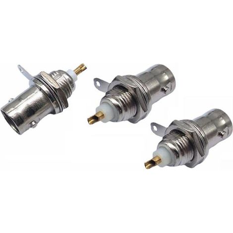 3 female BNC connectors with gold-plated copper core, Q9 female head, 50KY oscilloscope sockets for sale (1/4)