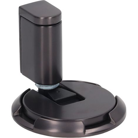 Butée de porte mécanique en alliage de zinc, sans aimant, support réglable en hauteur, gris (1/5)