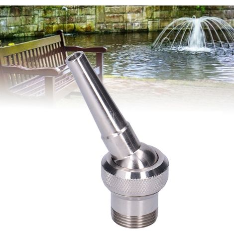 Boquilla de fuente G3/4, punta multidireccional, chorro de pulverización de acero inoxidable 304, cabezal de riego direccional. (1/5)