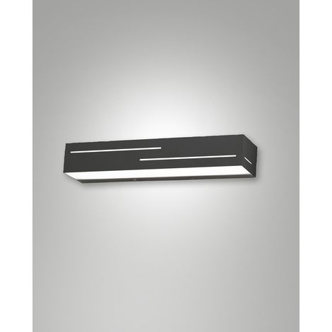 BANNY APPLIQUE ANTRACITE A LED 3000K - 18W - 1700 lm, 31cm IP20