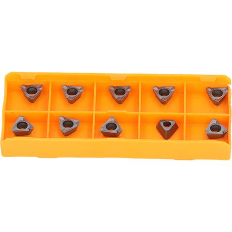 Lot 10 plaquettes de tournage carbure lame outil CNC fraise tour set kit (1/5)