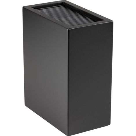 Rockingham Forge - Portacoltelli universale, supporto verticale, contiene fino a 20 coltelli con lame fino a 20 cm di lunghezza, colore: nero lucido (1/4)