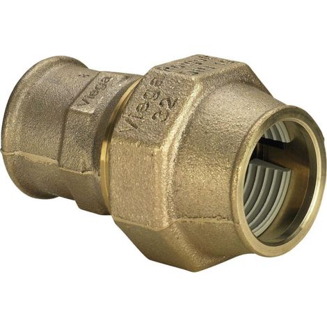 Viega Maxiplex raccord à vis 275785 Ø 63 mm x Rp 2, bronze, raccord à vis