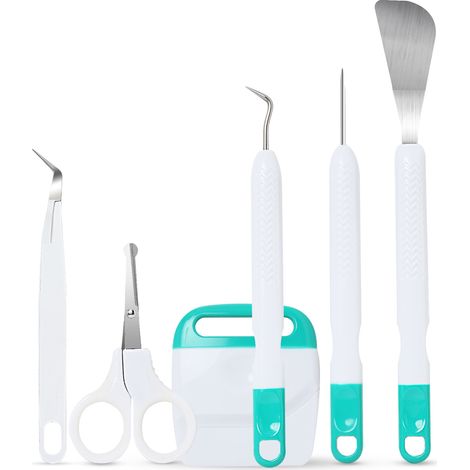 6pcs Outil de Désherbage pour Vinyle Compatible Cricut Joy Accessoires Tool Bundle Craft - Cricut Tools Crafting Joy Maker Accessoires pour Silhouette/Siser/oracal 631 651 751,vert (1/4)
