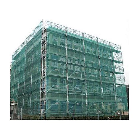 Filet de ravalement vert pare-gravats, largeur 3 m, longueur 10 m - Corderie Mesnard (1/2)