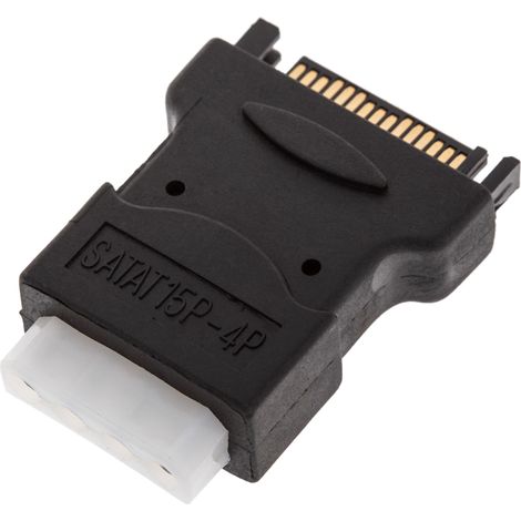 BeMatik - Adaptateur MOLEX 4P-H (5,25)  15P-M (SATA) (1/5)