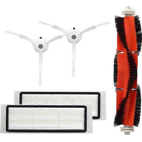 Pièces détachées pour aspirateur robot Xiaomi Roborock 1S S50 S51 S52 S55 : filtre HEPA, brosse latérale, brosse principale (1/5)