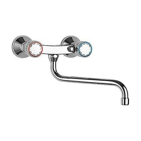 GRIFO BIMANDO MURAL PARA COCINA CON CAÑO INFERIOR (1/2)
