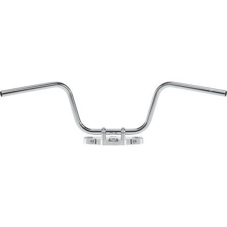 Manillar TRW ZF Apehanger de acero cromado de 25 mm de alto brillo para motocicleta