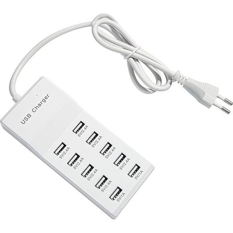 Port USB Charger 5V Multi USB Charger Multi Port USB Charging Station Ports USB Charging Station USB Charging Station USB Charging Station Charging Station for Mobile Phones Tablets (1/5)