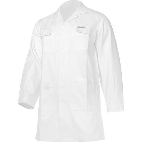 Delantal blanco 100% algodón, 240 g/m², "2XL", CE, lahti