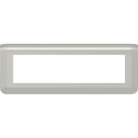 Plaque de finition horizontale Mosaic pour 8 modules alu LEGRAND 079318L