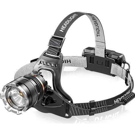 Wiederaufladbare LED-Stirnlampe, superhell, 50.000 Lumen, 4 LED-Modi, Sensor und rotes Licht, USB wiederaufladbar, 5200 mAh, IPX6 wasserdicht, leicht, Mini-verstellbare Stirnlampe [Energieklasse A+++] (1/4)