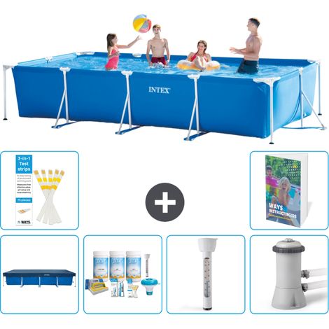 Rechteckiger Frame Pool - 450x220x84 cm - 7-teilig S52