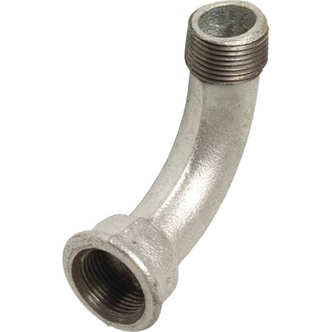 Codo de hierro fundido galvanizado de 90 grados 2 1/2 GZ GW