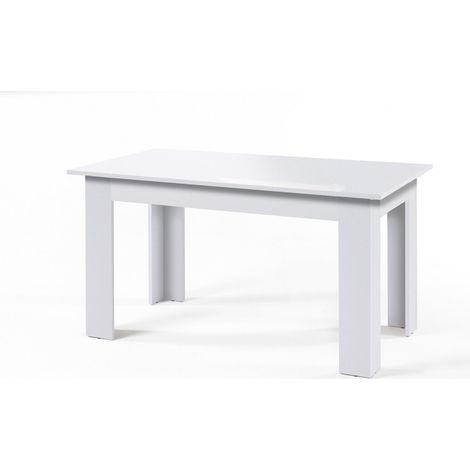 Mesa Fija de Comedor o Cocina Mira 138cm, Blanco