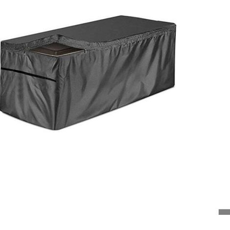 Housse imperméable pour coffre de rangement 130x60x71 cm, protection pour caisse de jardin et malle de rangement (1/4)