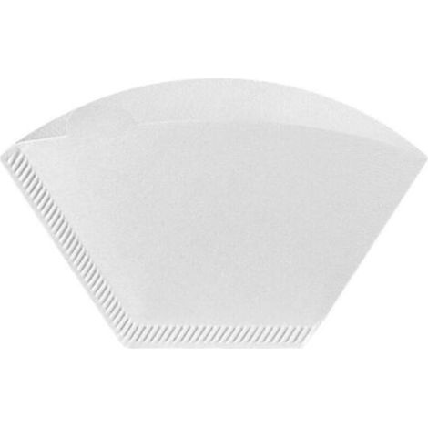 Accessoire pour machine à café , 300 filtres à café jetables en papier en forme d'éventail pour filtrer le marc de café. (1/4)