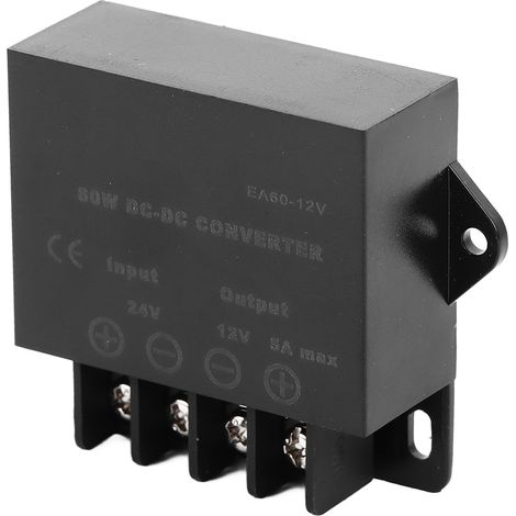 Convertisseur Électrique Voiture 5A 24V vers 12V DC-DC Transformateur Adaptateur pour Véhicule (1/5)