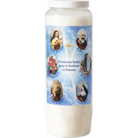 Bougie de neuvaine bonheur et amour
