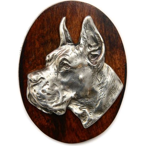 Grande Alano I - spilla da esposizione canina, clip per numero di partenza, spilla per cani di Art-Dog (1/4)